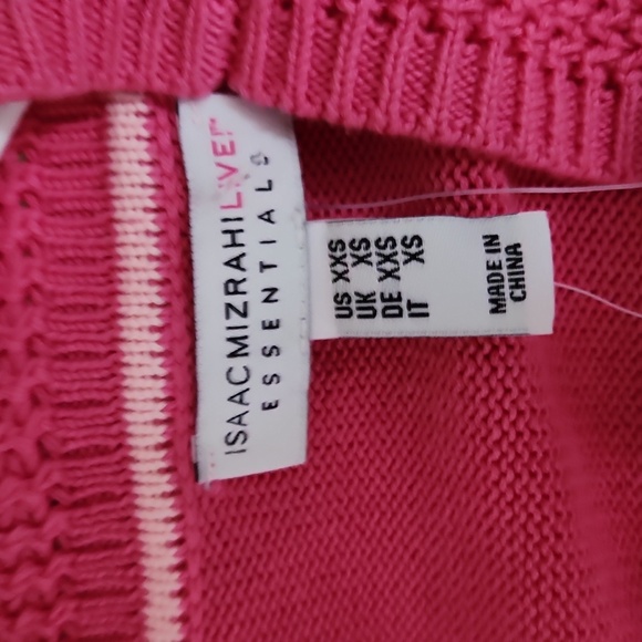 NWT! Isaac Mizrahl cotton Boyfriend Cardigan - Picture 5 of 6